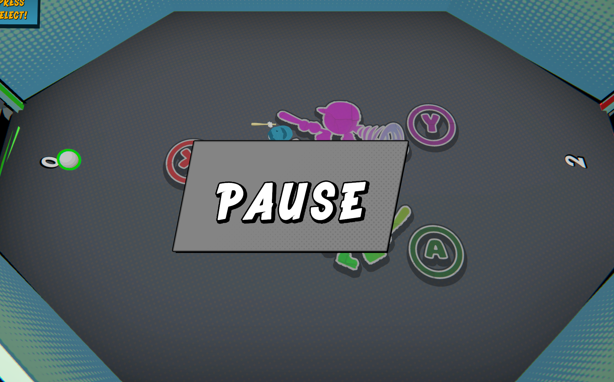In-game pause overlay