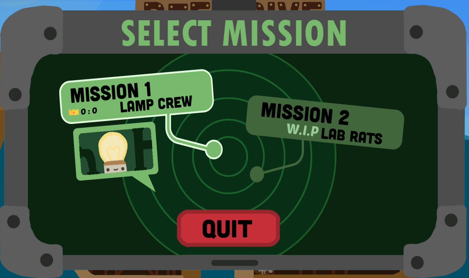 In-world computer, powered on