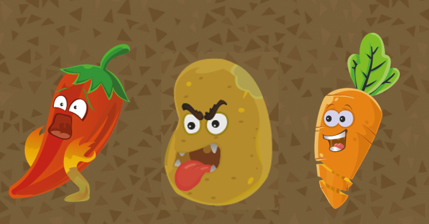 Le piment, la patate et la carotte / The chili, the potato and the carrot